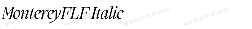 MontereyFLF Italic字体转换